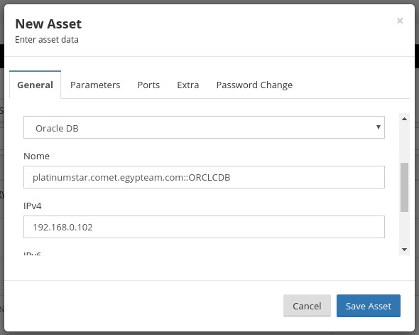 New Oracle DB asset